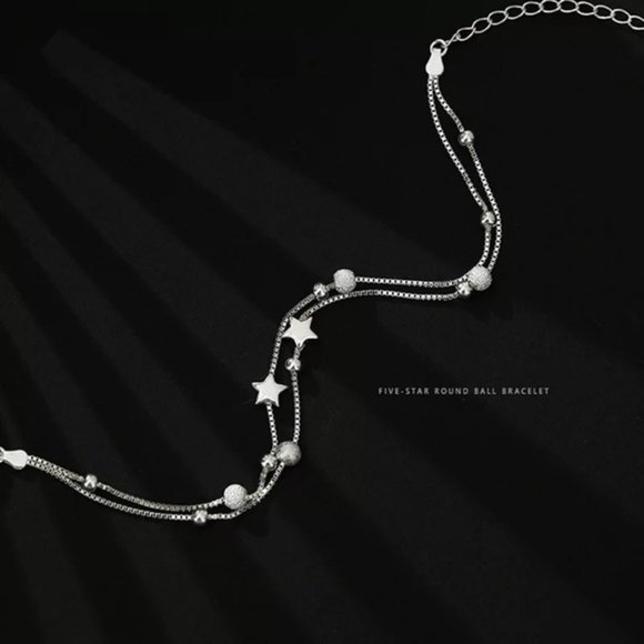 925 Sterling Silver Charm Bracelet & Bangle Chain Women Wedding Party Gift - Picture 5 of 6